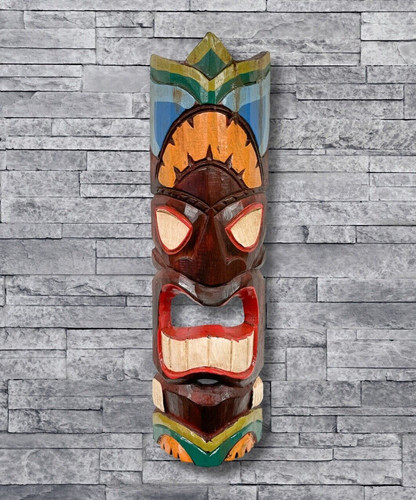 Wall hanging tiki mask - hanging,