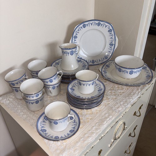 Vintage blue and white - vintage,