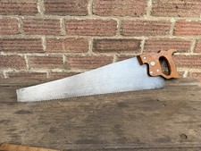 Vintage 24” Disston Cross Cut Hand Saw 7 Point Woodworking Old Tool