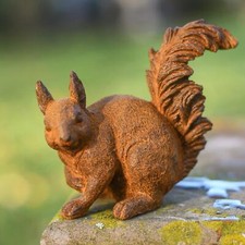 Rustic red squirrel garden - rustic, "red