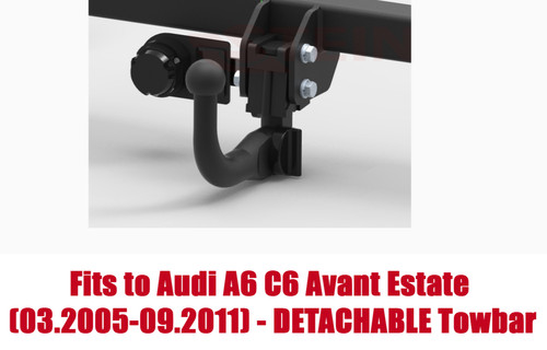 Detachable tow bar - detachable, audi