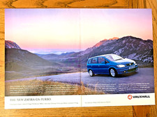 VAUXHALL ZAFIRA GSi TURBO - COLLECTIBLE FRAMEABLE ORIGINAL CLASSIC CAR ADVERT