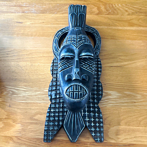 Hand carved wooden - wooden, tribal