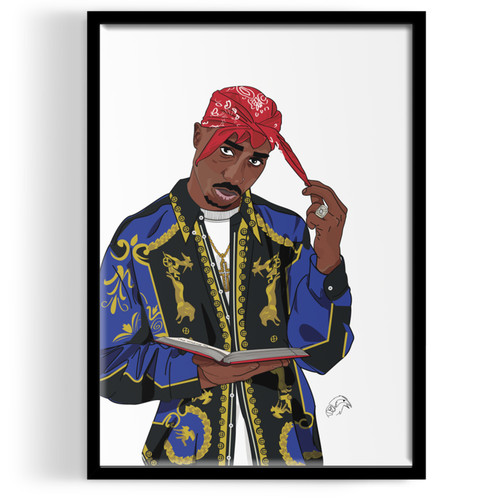 Tupac unique inspired - a4,