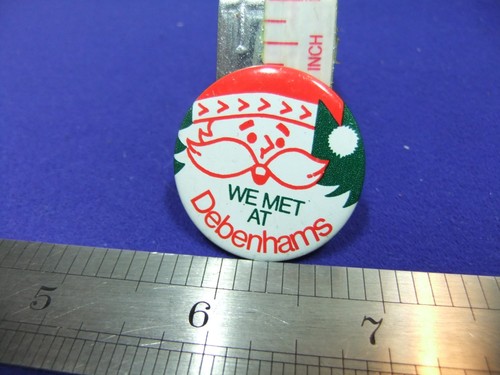 Tin badge father christmas - badge,