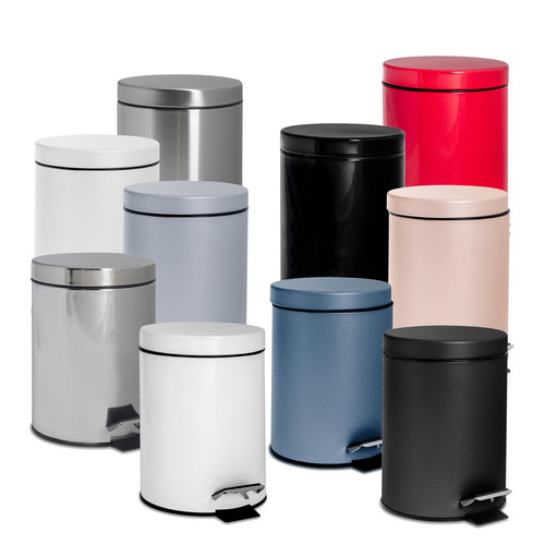 Round bathroom pedal - pedal, bin