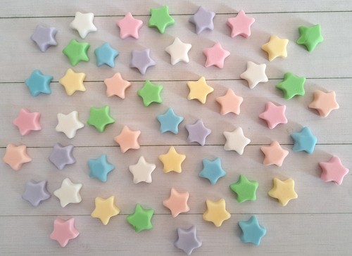 Edible fondant stars - edible, cake