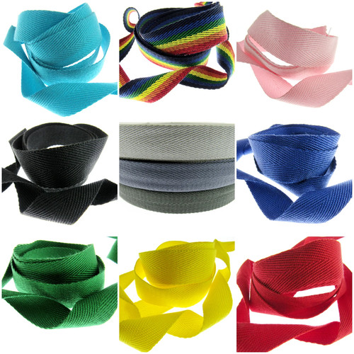 Soft cotton rich webbing with - webbing,