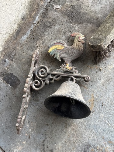 Cockerel bell cast iron - iron,