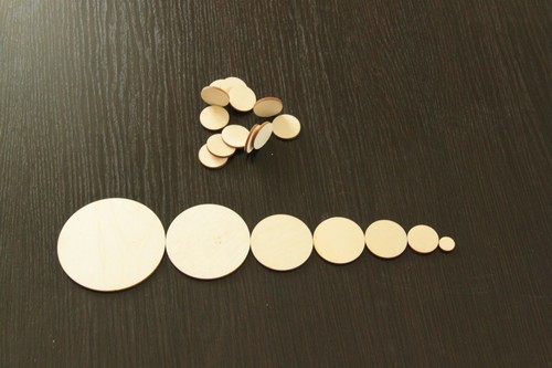 Wooden circle shapes plywood - circle,