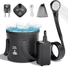 Portable Shower Camping Shower Outdoor Camp Shower Pump Electric Rechargeable UK