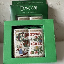 Vintage  Donegal Parian China Christmas Book Tree Decoration X2 