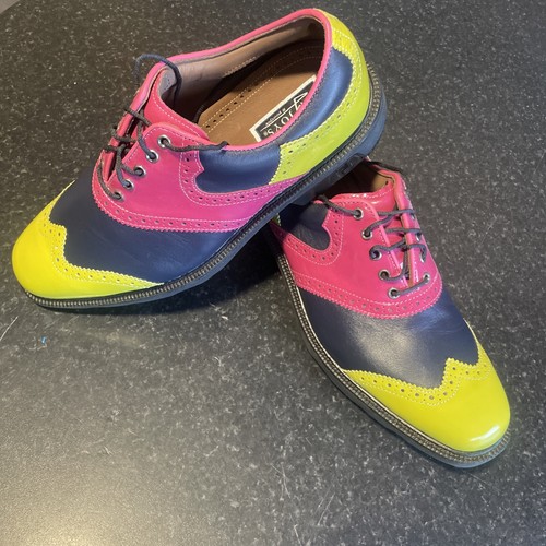 Footjoy myjoys pink navy - navy, lime