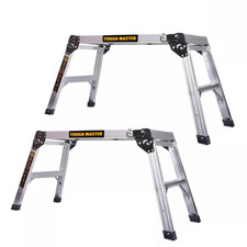 TOUGH MASTER 760 x 300mm Step Up Aluminium Work Platform Pack of 2