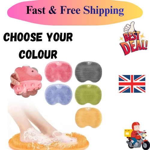 Shower foot scrubber mat - shower, back