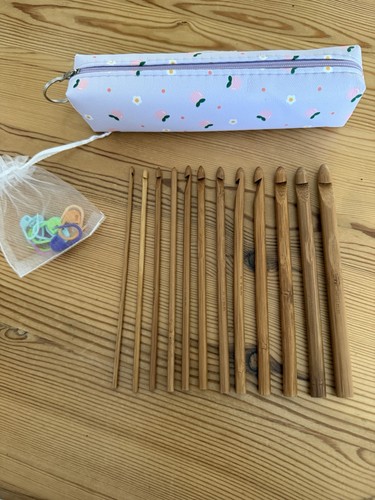 Bamboo crochet hooks set - 12,