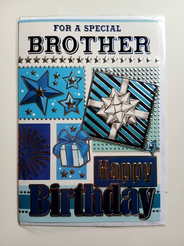 Special brother birthday card - special,