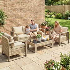 4 Piece Rattan Garden