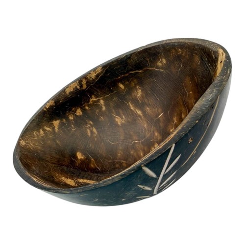 Hand carved coconut shell herb - coconut,
