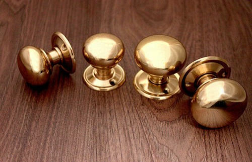 Door knobs antique - door, brass