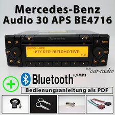 Genuine Mercedes Audio 30 APS BE4716 Bluetooth MP3 Becker Navigation System Set