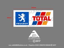Peugeot Total windscreen sticker 
