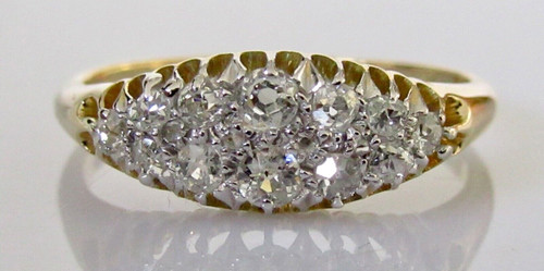 Gold diamond ring edwardian - ring,