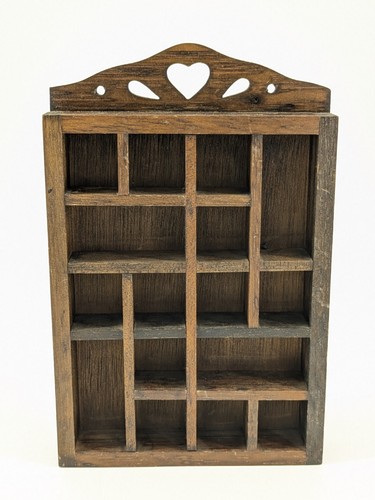 Rustic wooden wall display - rustic,