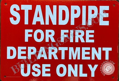 Standpipe for fire department - for,