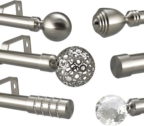 Curtain pole extendable metal - curtain,
