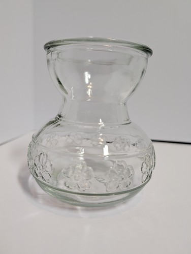 Clear glass embossed - glass, 4”
