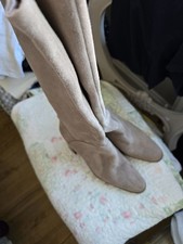 Mango Grey Real Leather Heeled