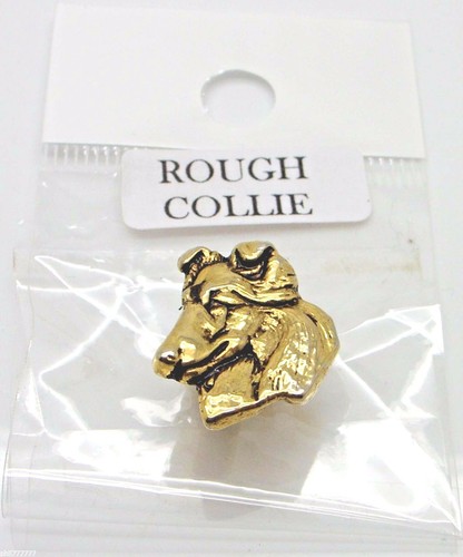 Rough collie head badge - rough,