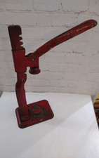 Vintage Red CLIMAX Adjustable Bottle Capper Bench Mount Beer Wine Corker USA