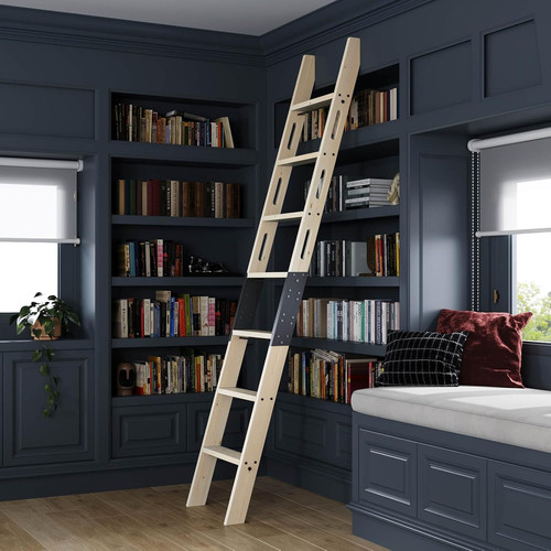 Rolling library ladder - rolling,