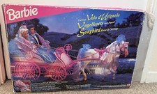 Vintage Mattel Barbie 1995 Songbird Horse and Carriage Set Barbie RARE Collector