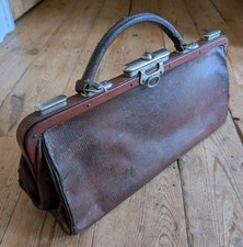 Vintage Leather Gladstone Bag