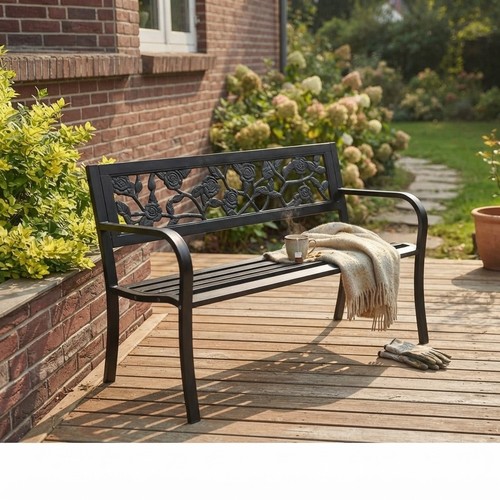Elegant seater garden bench - 3-seater,