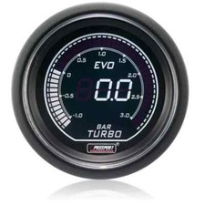 GENUINE Prosport 52mm Evo Ice White Display LCD Digital Turbo Boost Gauge BAR