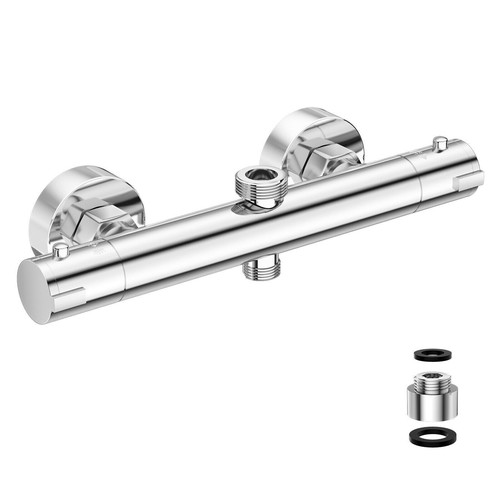 Chrome thermostatic shower - chrome,
