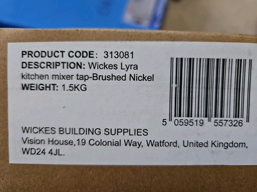 Wickes lyra kitchen mixer tap - lyra,