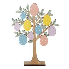 Colourful wooden easter tree - easter,