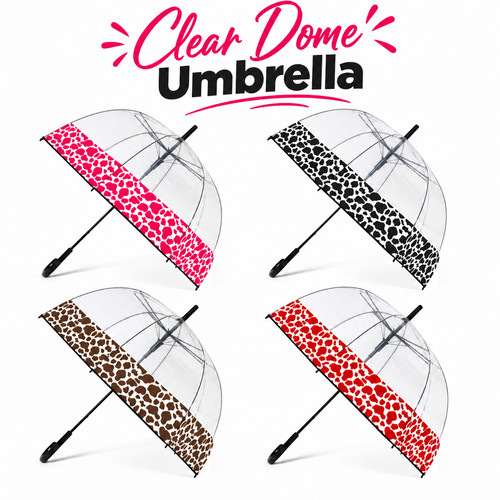 Clear dome umbrella - clear,