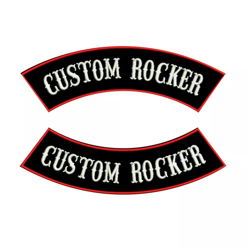 Custom rocker back patch - rocker,