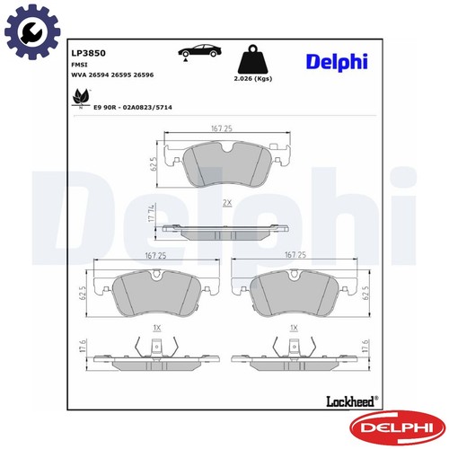 Brake pad set disc - brake,
