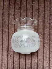 Vintage Etched Glass Light