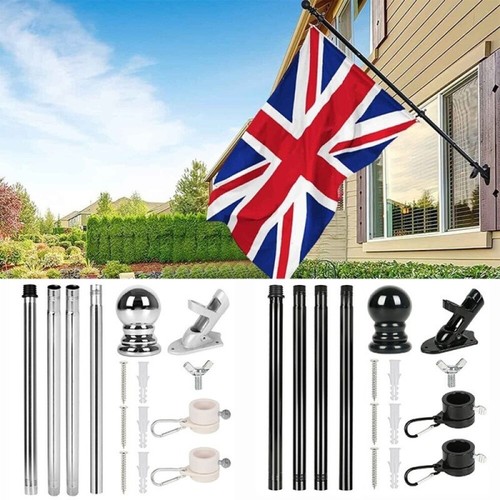 Aluminum flagpole wall mounted - aluminum,