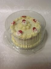 CLEAR DISPOSABLE CAKE DOMES / presentation gift box packaging - for 6" & 8" cake