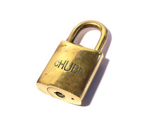 Vintage all brass chubb - brass,