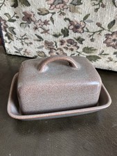 Denby Greystone Butter Dish 